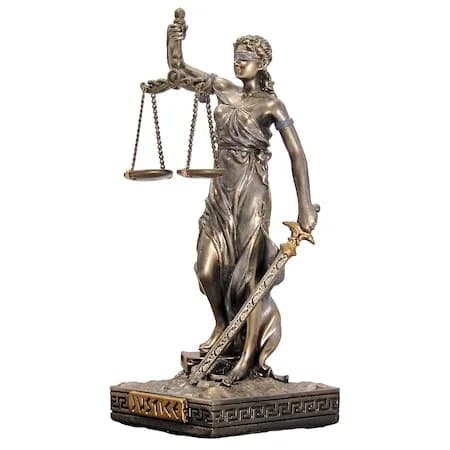 Figurină temida veronese, 9,1 cm