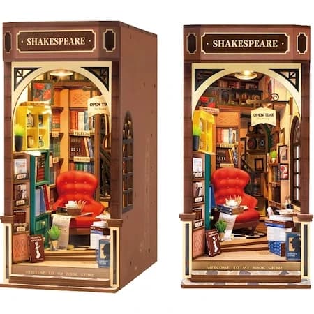 Kit pentru construirea unei librării în miniatură Rolife