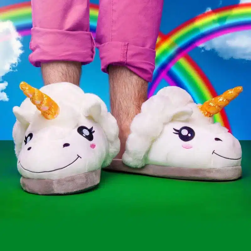 Papuci de casa model unicorn