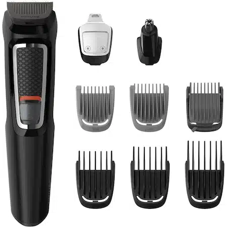 Aparat de tuns barba si parul 9 in 1 Philips Multigroom MG3740/15, negru