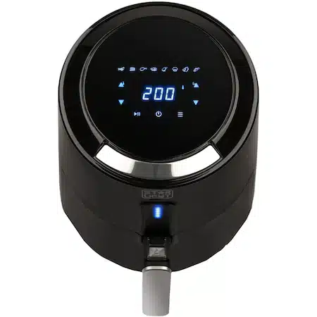 Friteuza fara ulei Star-Light Airfryer, 1300W, 2.6L, Control Digital, 8 programe presetate, negru