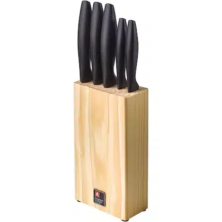 Set cutite 5 piese Richardson Sheffield Urban cu bloc din lemn/cauciuc si cutie cadou