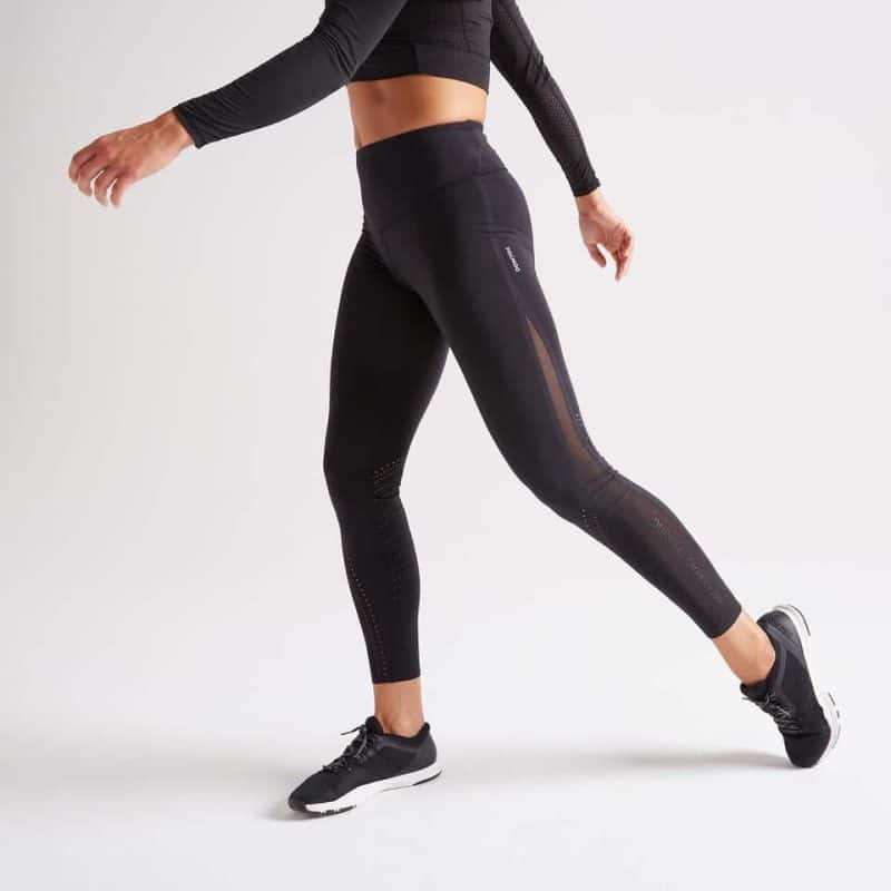 Colanti fitness cu talie inalta pentru dame, negru