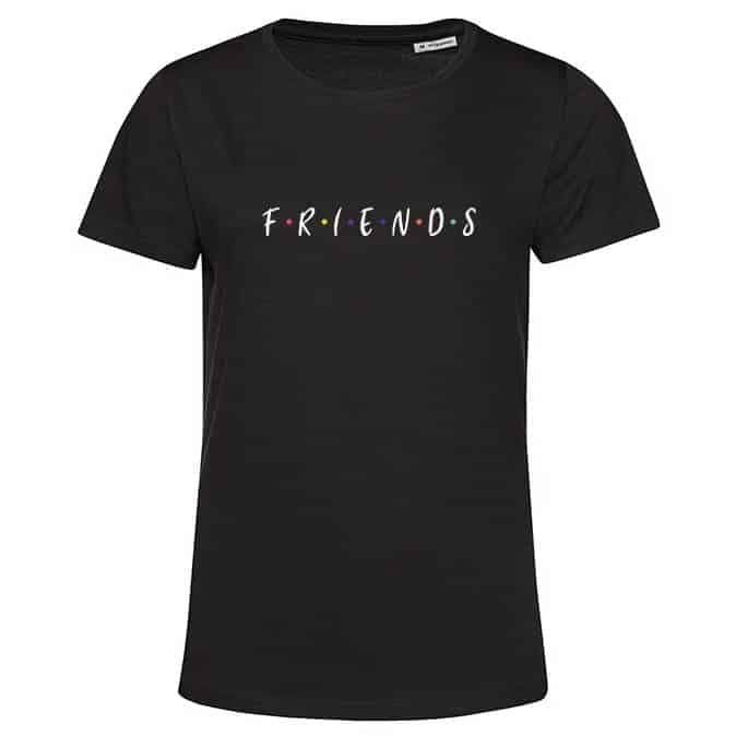 Tricou cu model „FRIENDS” pentru dame, negru