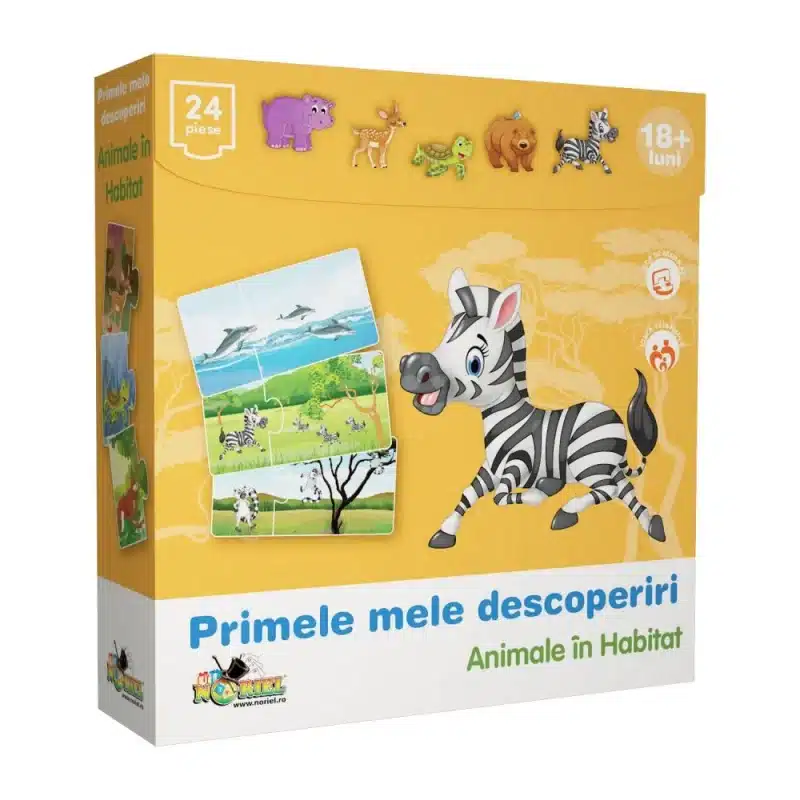 Puzzle Noriel „Primele mele descoperiri” - invata animale