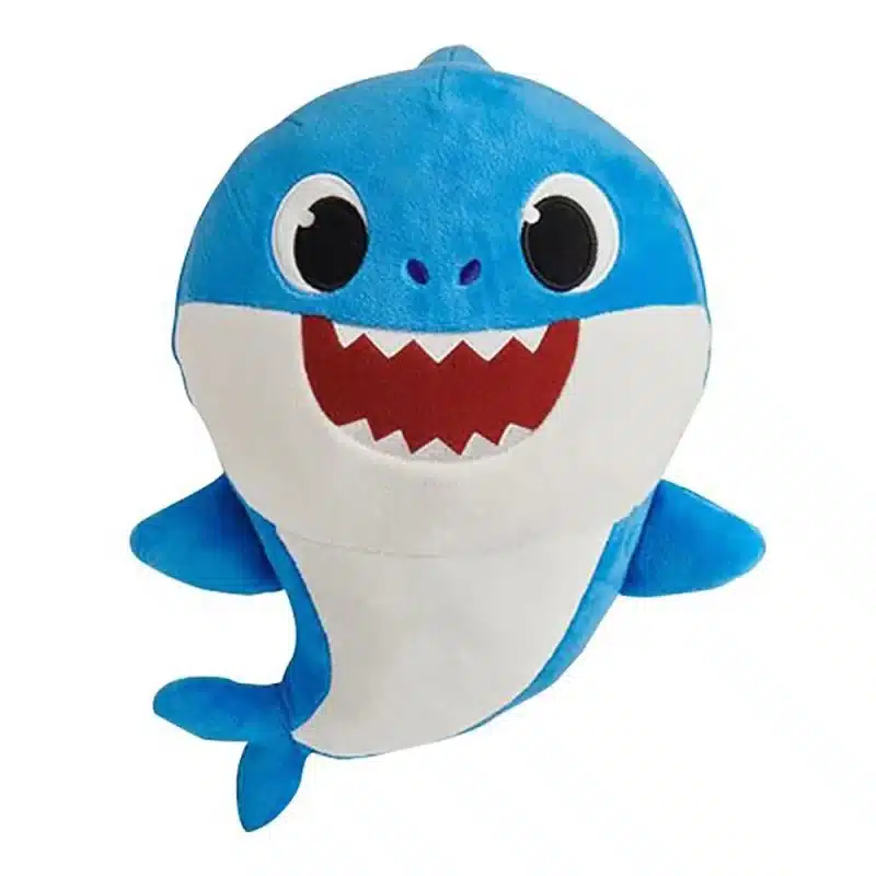 Jucarie interactiva de plus baby shark, daddy shark, 28 cm