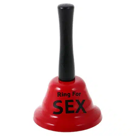 Breloc clopotel „Ring for sex”, rosu