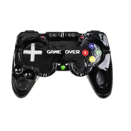Scrumiera in forma de controller „Game over”
