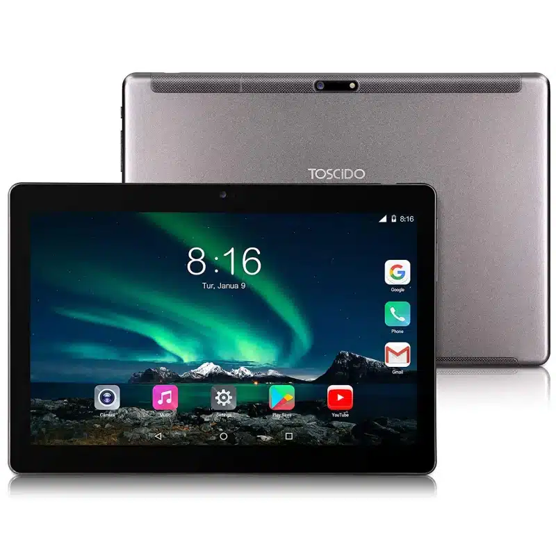 Tableta TOSCIDO, 10″, 4 GB RAM, 64 GB