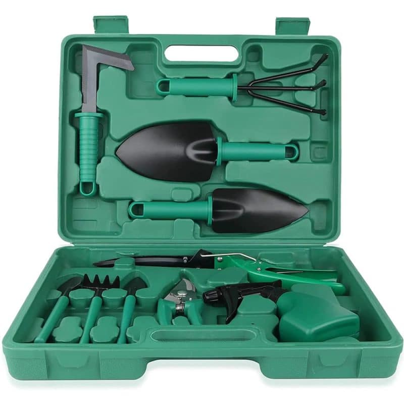 Set accesorii unelte pentru gradinarit, 11 piese