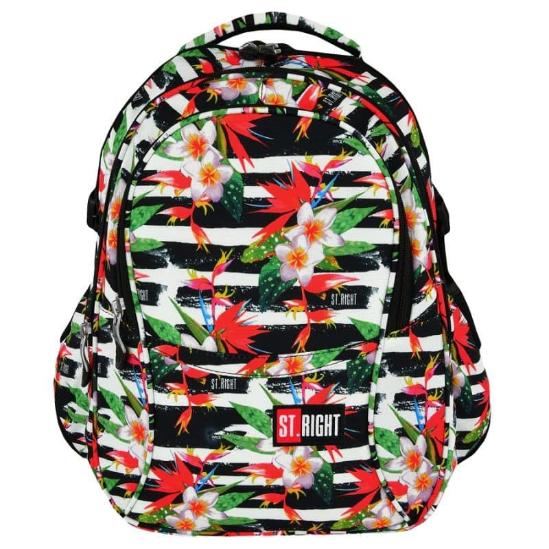 Ghiozdan St.Right BP-01 TROPICAL STRIPES 21*32*43cm