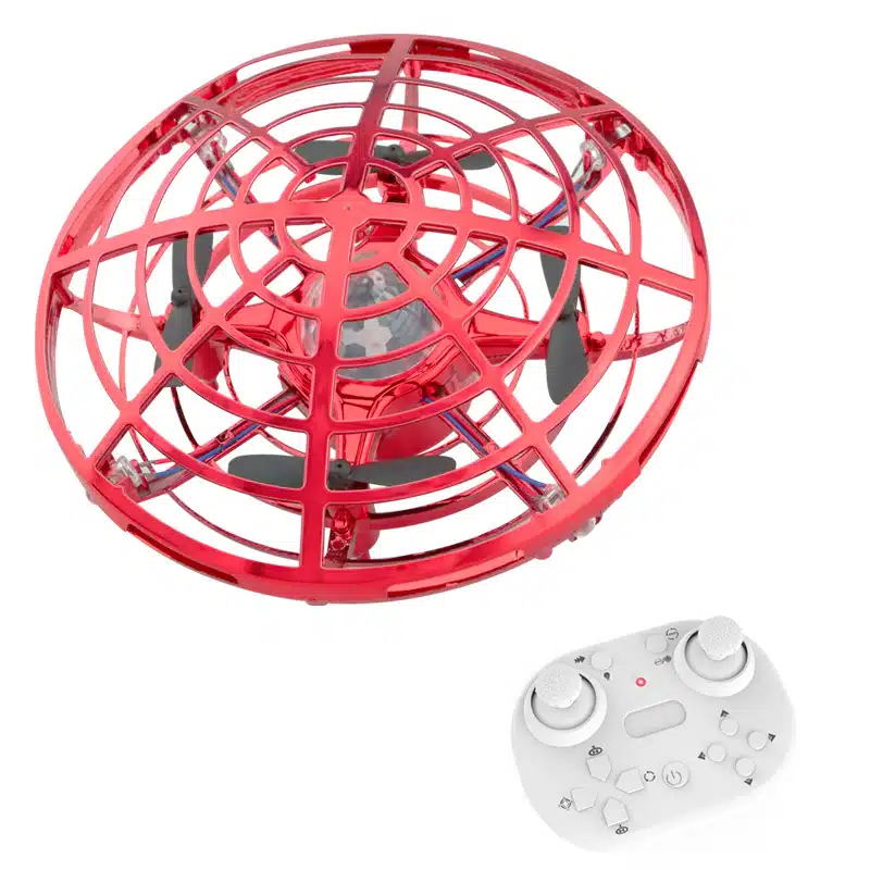 Mini drona ozn cu telecomanda 2.4GHz si 5 senzori infrarosu skynor SQN-007, rosu