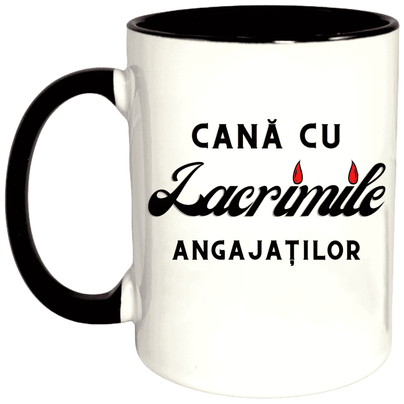 Cana personalizata, „Cana cu lacrimile angajatilor”