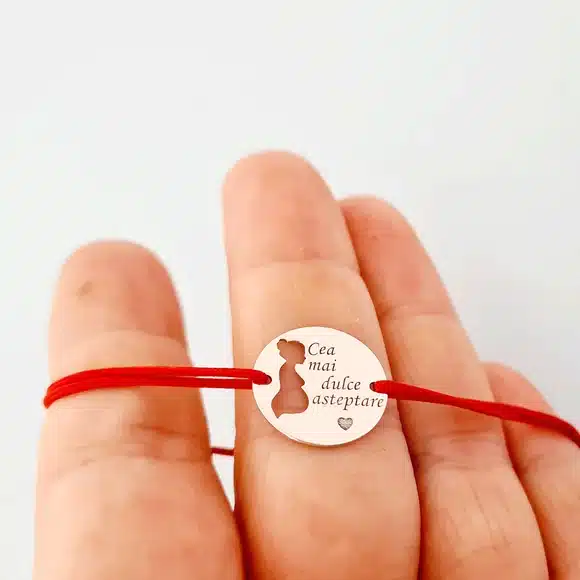 Bratara personalizata „Cea mai dulce asteptare”