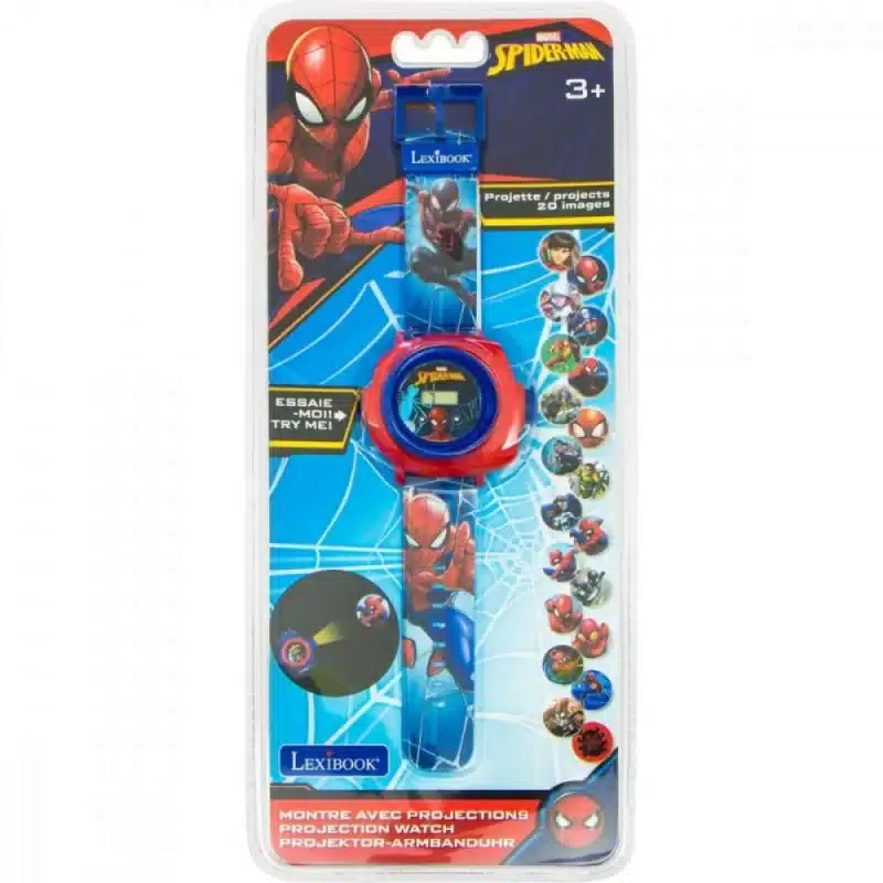 Ceas digital cu proiector, spider-man