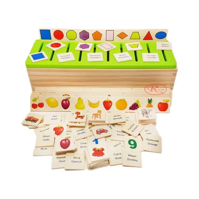 Sortator montessori cu 88 de piese
