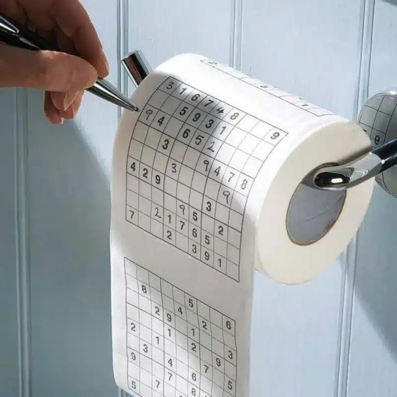 Hartie igienica sudoku