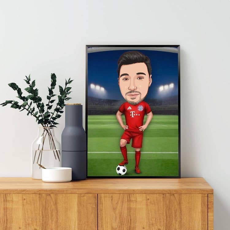 Caricatura fotbalist