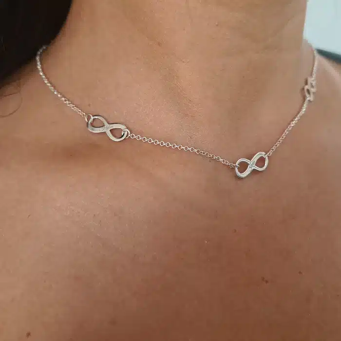 Choker personalizat cu banut gravat, argint 925