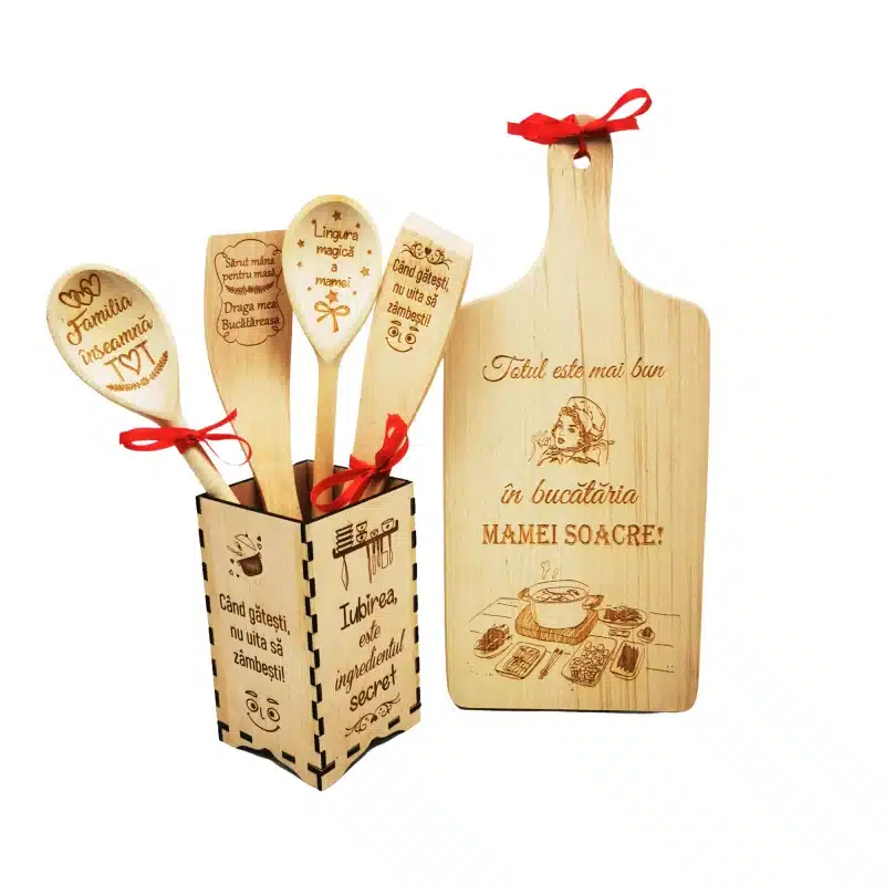 Set bucatarie personalizat pentru soacra
