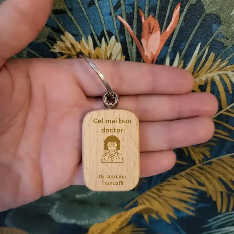 Breloc personalizat „Cel mai bun doctor”