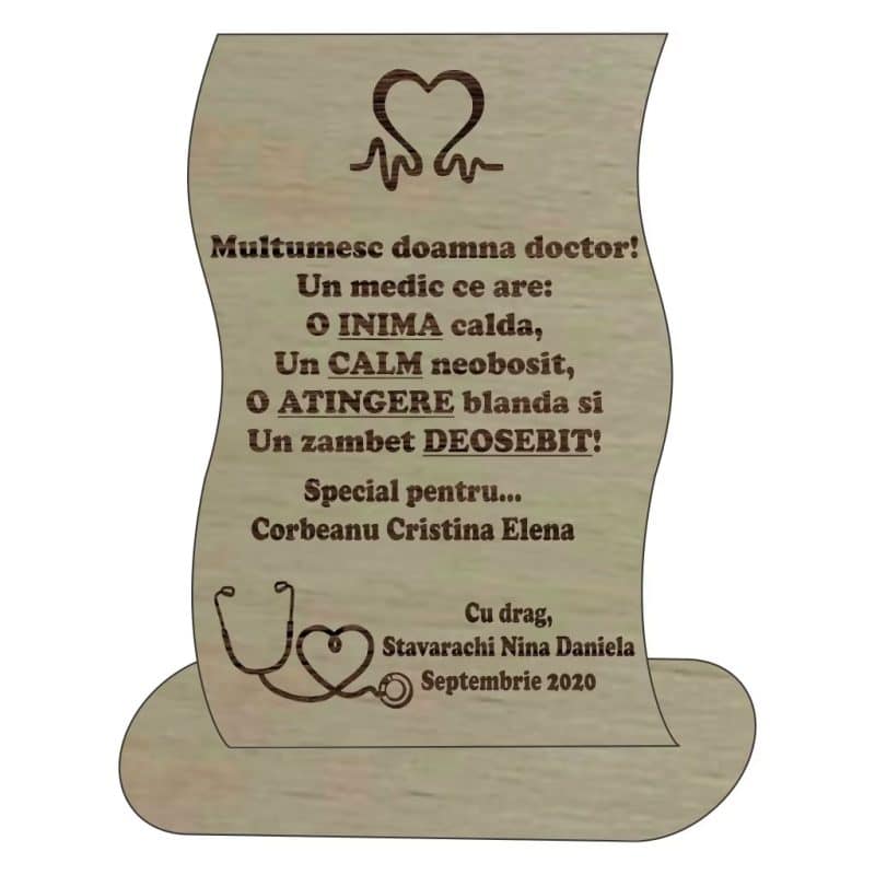 Decoratiune personalizata doctor