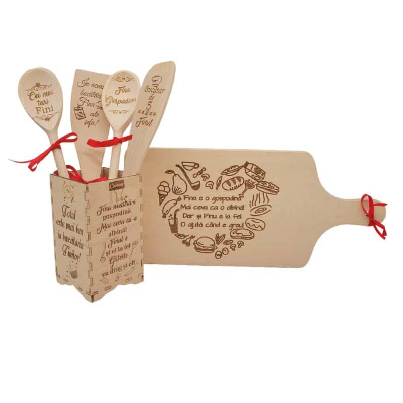 Set de bucatarie personalizat pentru fini
