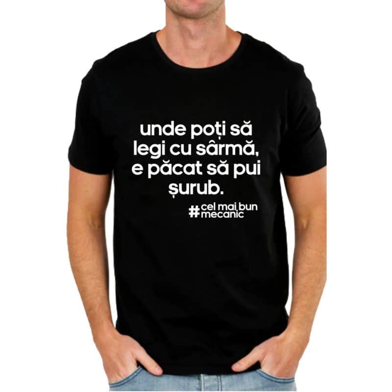 Tricou personalizat barbat mecanic