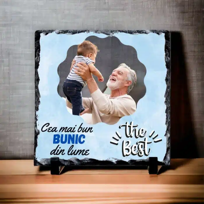 Ardezie personalizată „Cel mai bun bunic”