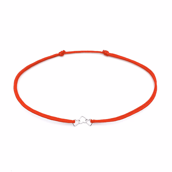 Bratara martisor cu inimioare din argint