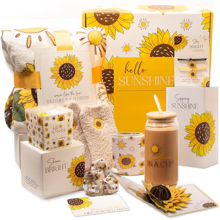 Set cadou pentru femei, 10 produse premium, ambalate elegant in cutie