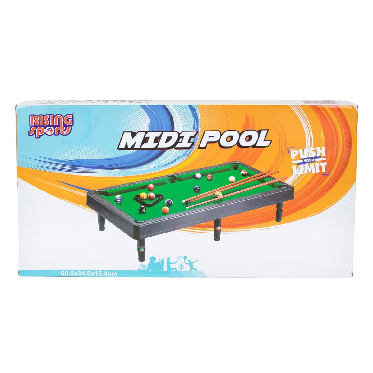 Set biliard, rising sports, midi pool, 60 cm