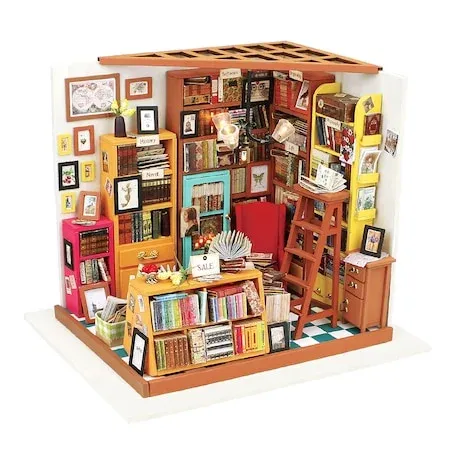 Kit pentru construirea miniaturii „Biblioteca lui Sam”
