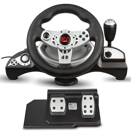 Volan de gaming cu pedale RS700