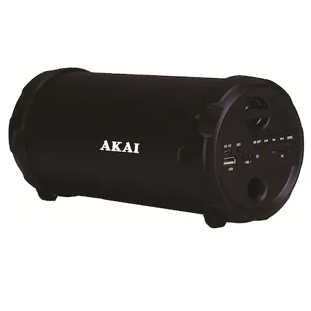 Boxă portabilă Akai, cu Bluetooth și radio