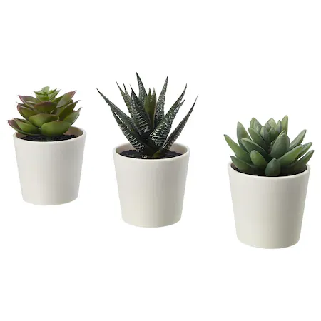 Set de 3 flori artificiale decorative, 12 cm