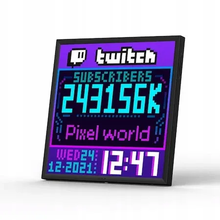 Ecran LED Wi-Fi pentru pixel art, 32 x 32 cm