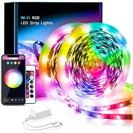 Banda LED EvoSmart, 10 metri, control prin telefon/telecomanda, multicolor
