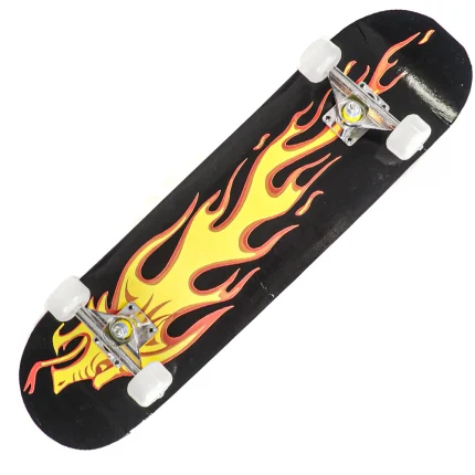 Skateboard Action One ABEC-7, aluminiu, 79 x 20 cm, multicolor, Fire Dragon